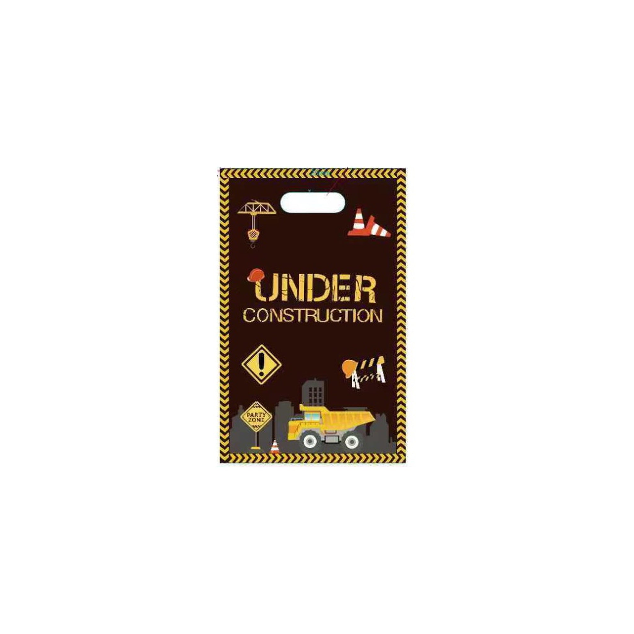 30 ct Loot bags Under Construction 480Pk/Cs Inner 12Pk